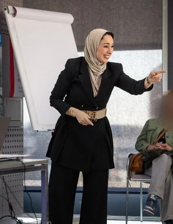 Hind Mahrach tijdens een heidag